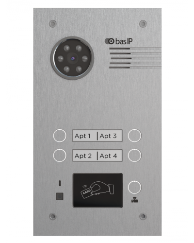 Вызывная панель BAS-IP BA-04MD SILVER в Норильске Вызывные IP панели Pintop.ru