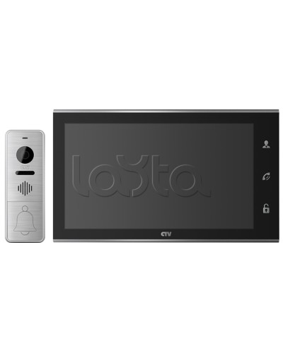 Комплектвидеодомофона CTV-DP4105AHD (черный) в Норильске Комплекты домофонов Pintop.ru