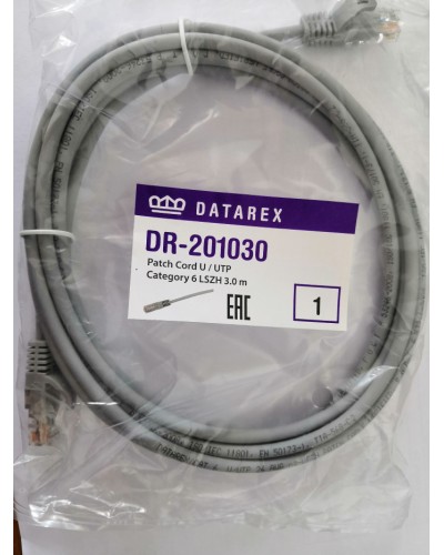Шнур коммутационный категории 6 Datarex DR-201005 в Норильске Патчкорды (медные) Pintop.ru