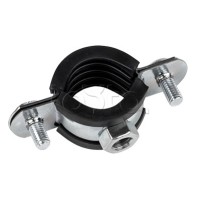 Хомут стальной 1/2" (20-24 мм), с уплотнителем EKF (hsu1012)