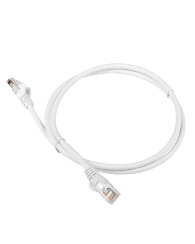 Патч-корд LANMASTER LSZH UTP кат.5e, 0.3 м, белый LANMASTER LAN-PC45/U5E-0.3-WH в Норильске Патчкорды (медные) Pintop.ru