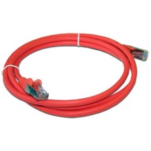 Патч-корд LSZH UTP кат.5e, 1.0 м, красный LANMASTER LAN-PC45/U5E-1.0-RD