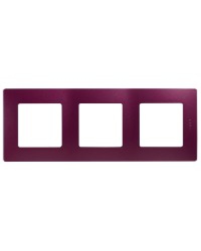 Рамка 3 поста Etika сливовый Legrand 672563 в Норильске Аксессуары для кабель-канала Pintop.ru