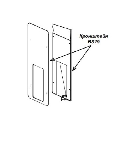 Кронштейн PERCo-BS19 в Норильске Дополнительное оборудование для СКУД Pintop.ru
