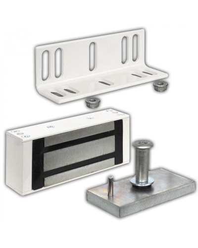 Замок электромагнитный Олевс М1-400 белый в Норильске Электромагнитные замки Pintop.ru